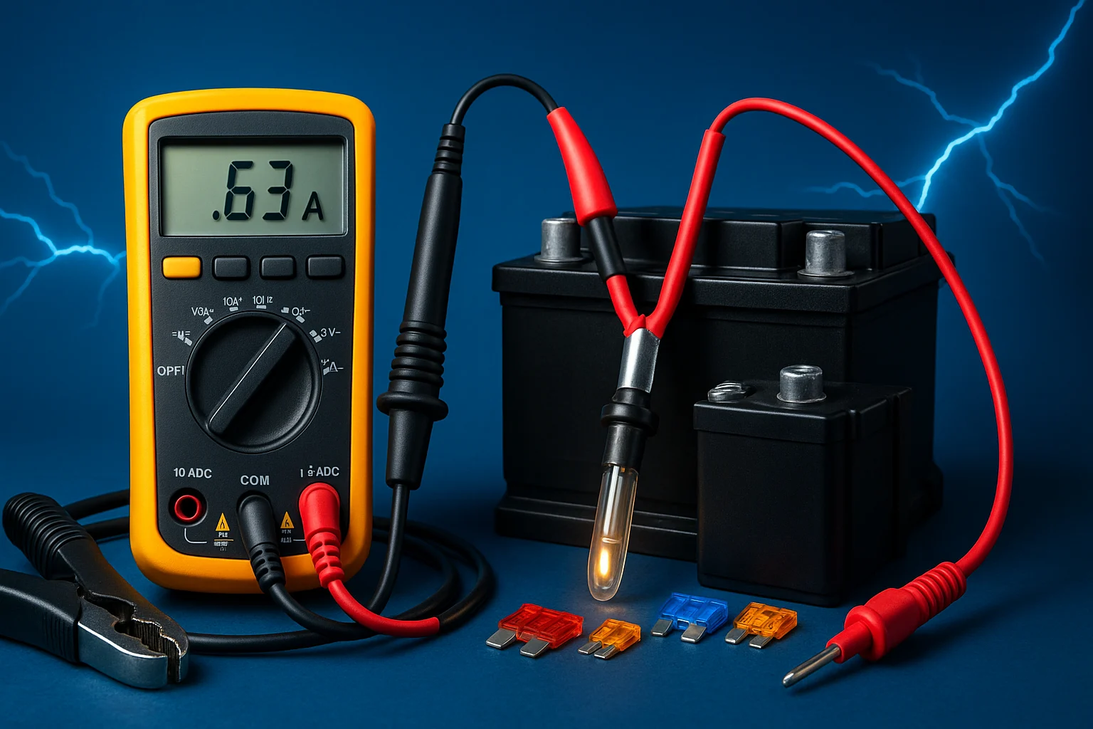 Diagnosing electrical drains – Learn Auto Electrics Theme 18