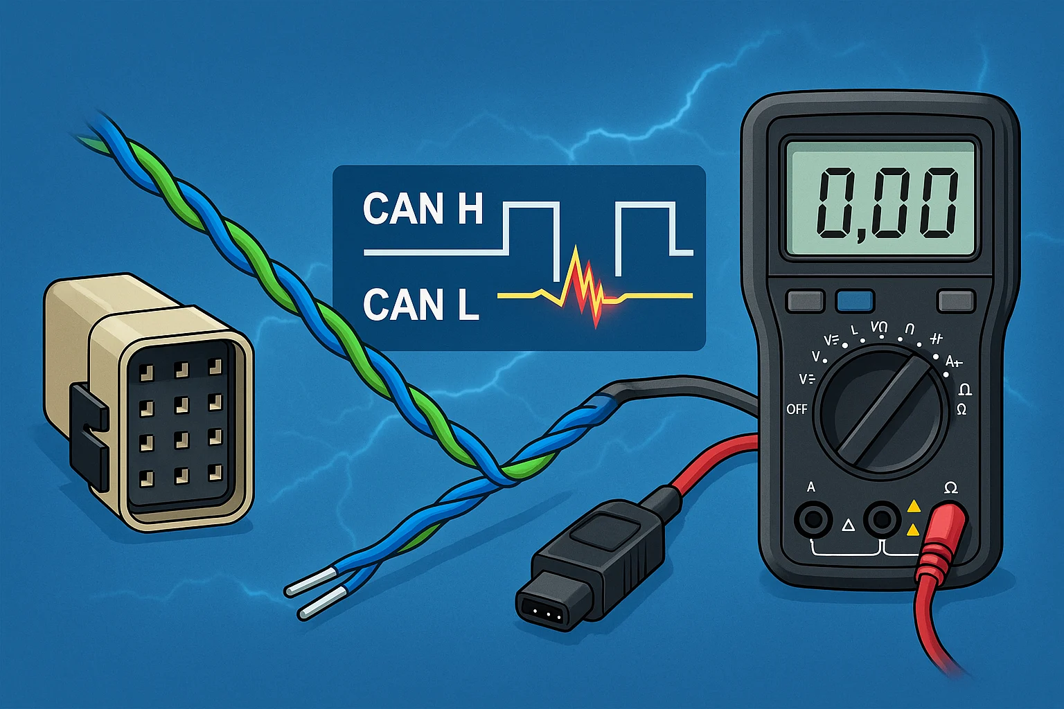 Finding faults on the CAN line – Learn Auto Electrics Theme 26