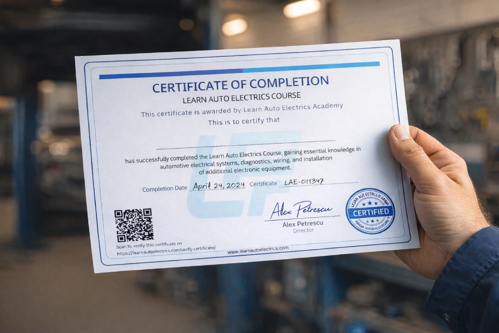 Level 1 Certificate Sample